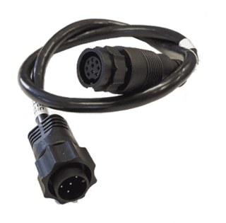 000 12571 001 Lowrance anturijohdon adapteri Anturissa 9 pin musta liitin laitteessa 7 pin sininen liitin