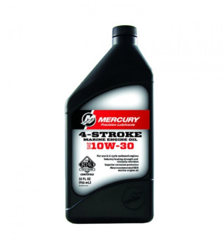 8M0206997 Alkuperäinen Mercury täyssynteettinen perämoottoriöljy 4 Tahti 10W30 1L
