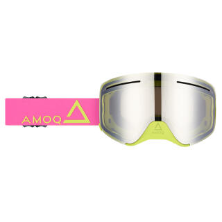 AMOQ Vision Vent+ Magnetic moottorikelkan Ajolasit Pinkki HiVis   Hopea Peili